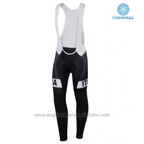 2016 Abbigliamento Ciclismo IAM Bianco e Nero Manica Lunga e Salopette