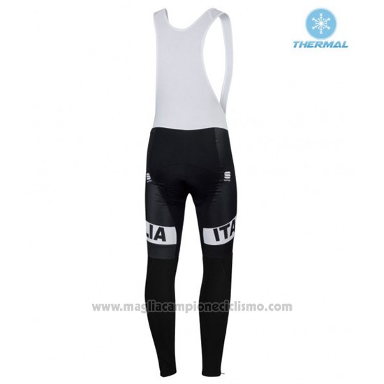 2016 Abbigliamento Ciclismo IAM Bianco e Nero Manica Lunga e Salopette