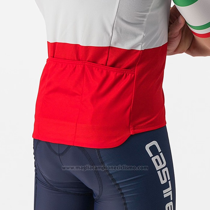 2023 Abbigliamento Ciclismo Italia Verde Bianco Rosso Manica Corta e Salopette