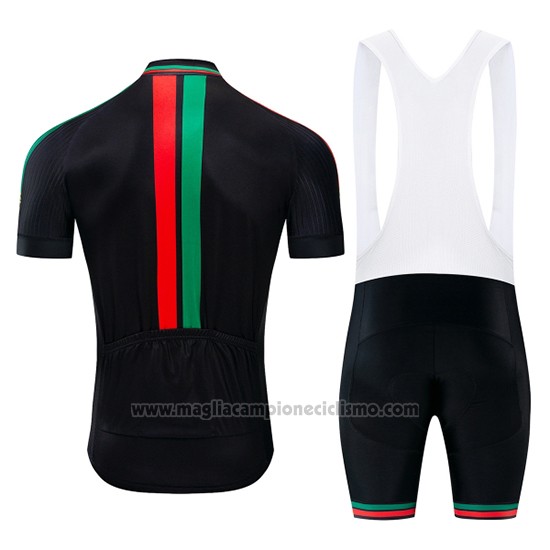2019 Abbigliamento Ciclismo Portugal Nero Verde Rosso Manica Corta e Salopette