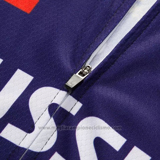2018 Abbigliamento Ciclismo Russia Viola Manica Corta e Salopette