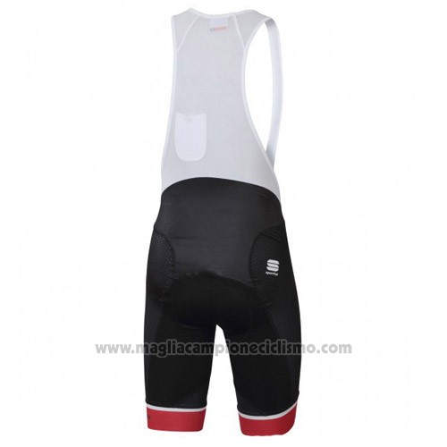 2016 Abbigliamento Ciclismo Svizzera Bianco e Rosso Manica Corta e Salopette