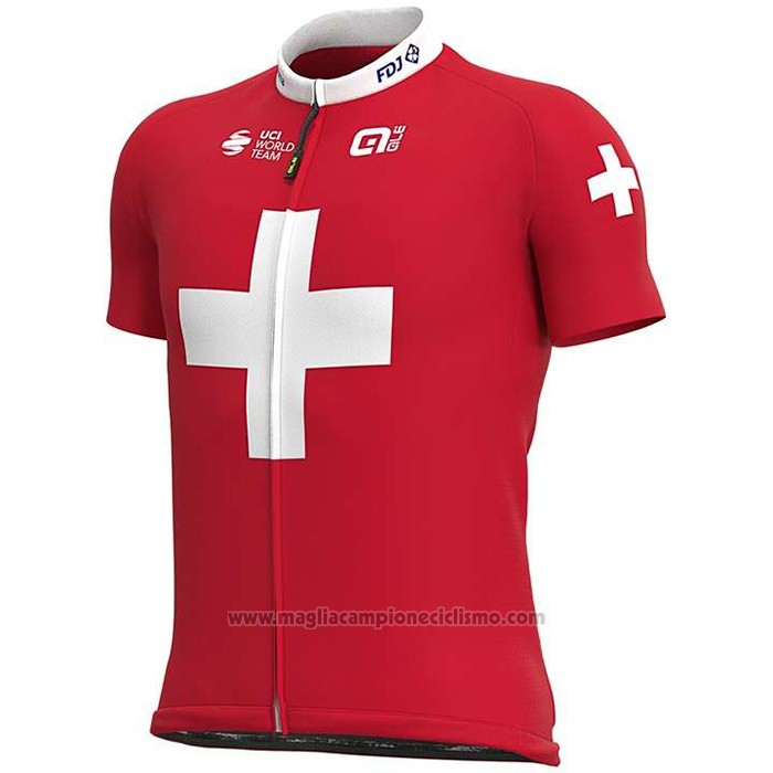 2020 Abbigliamento Ciclismo Svizzera Manica Corta e Salopette