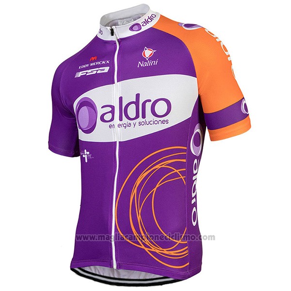 2017 Abbigliamento Ciclismo Aldro Viola Manica Corta e Salopette
