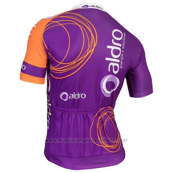 2017 Abbigliamento Ciclismo Aldro Viola Manica Corta e Salopette