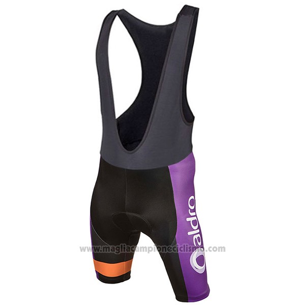 2017 Abbigliamento Ciclismo Aldro Viola Manica Corta e Salopette