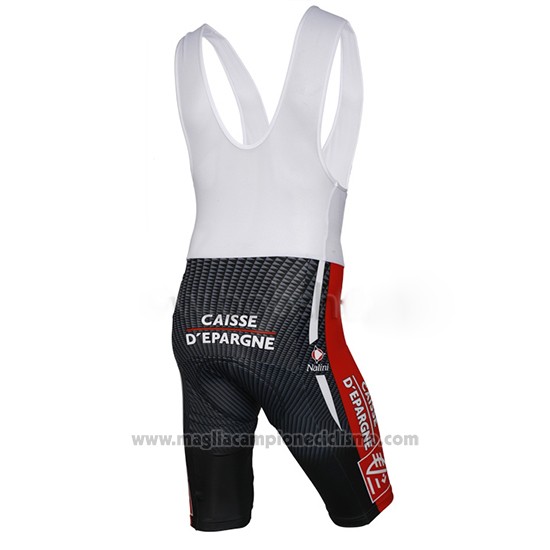 2010 Abbigliamento Ciclismo Caisse D Epargne Nero e Bianco Manica Corta e Salopette