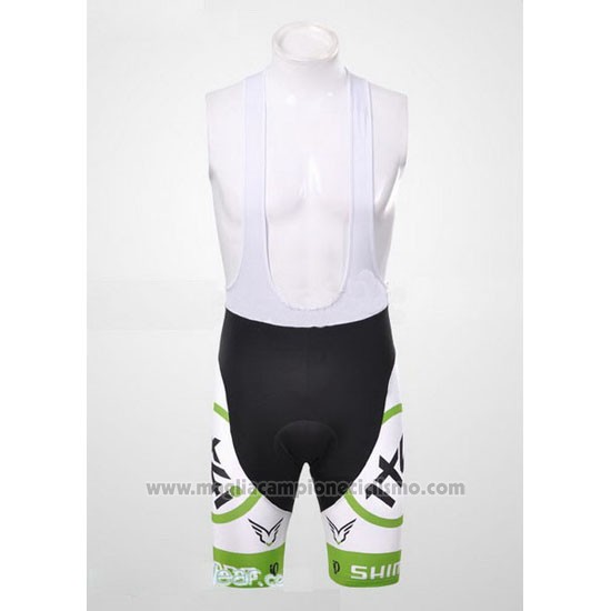 2012 Abbigliamento Ciclismo 1t4i Bianco e Verde Manica Corta e Salopette