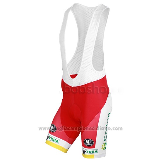 2013 Abbigliamento Ciclismo Wallonie Bruxelles Giallo e Rosso Manica Corta e Salopette