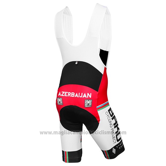 2015 Abbigliamento Ciclismo Baku Nero e Bianco Manica Corta e Salopette