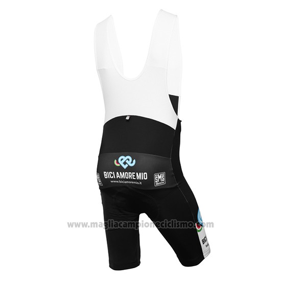 2016 Abbigliamento Ciclismo Bici Amore Mio Nero e Blu Manica Corta e Salopette