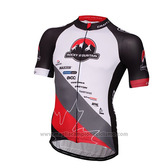 2016 Abbigliamento Ciclismo Craft Rocky Mountain Bianco e Nero Manica Corta e Salopette