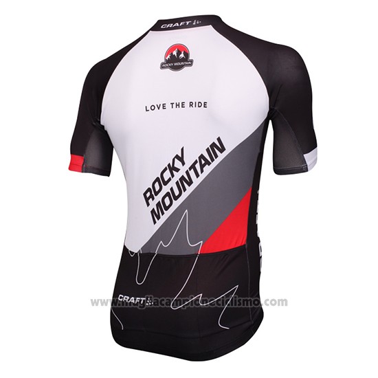 2016 Abbigliamento Ciclismo Craft Rocky Mountain Bianco e Nero Manica Corta e Salopette