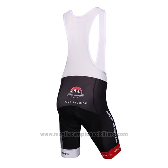 2016 Abbigliamento Ciclismo Craft Rocky Mountain Bianco e Nero Manica Corta e Salopette