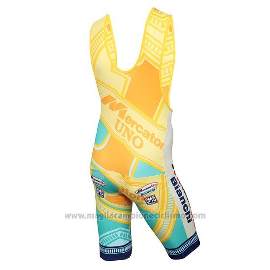 2016 Abbigliamento Ciclismo Mercatone Uno Giallo Manica Corta e Salopette