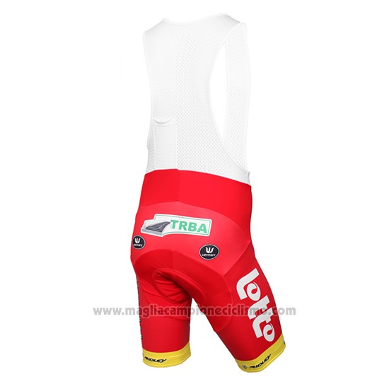2016 Abbigliamento Ciclismo Wallonie Bruxelles Giallo e Rosso Manica Corta e Salopette