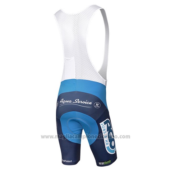 2017 Abbigliamento Ciclismo Ago Aqua Service Blu Manica Corta e Salopette