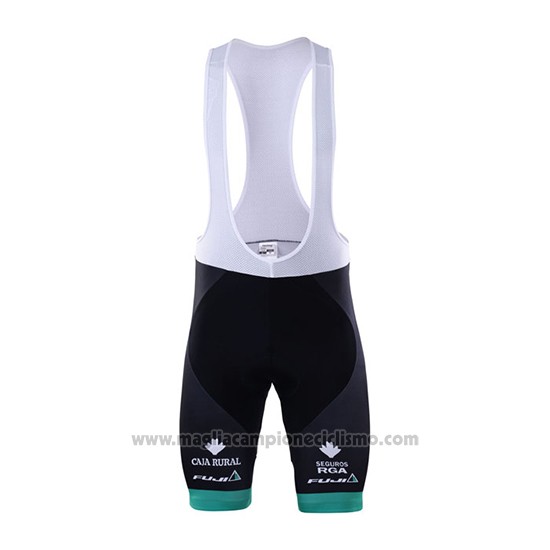 2017 Abbigliamento Ciclismo Caja Rural Verde Manica Corta e Salopette