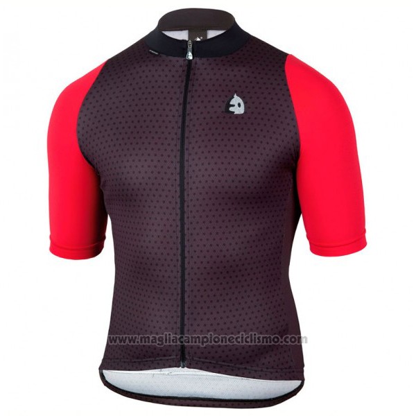 2017 Abbigliamento Ciclismo Etxeondo Neo Nero e Rosso Manica Corta e Salopette