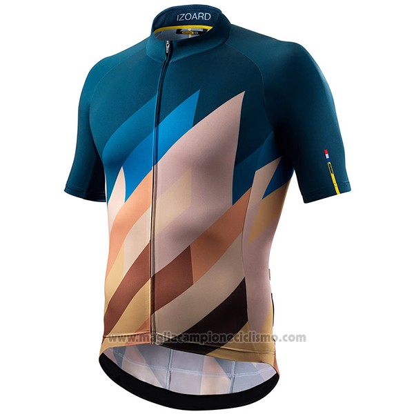 2017 Abbigliamento Ciclismo Izoaro Marrone Manica Corta e Salopette
