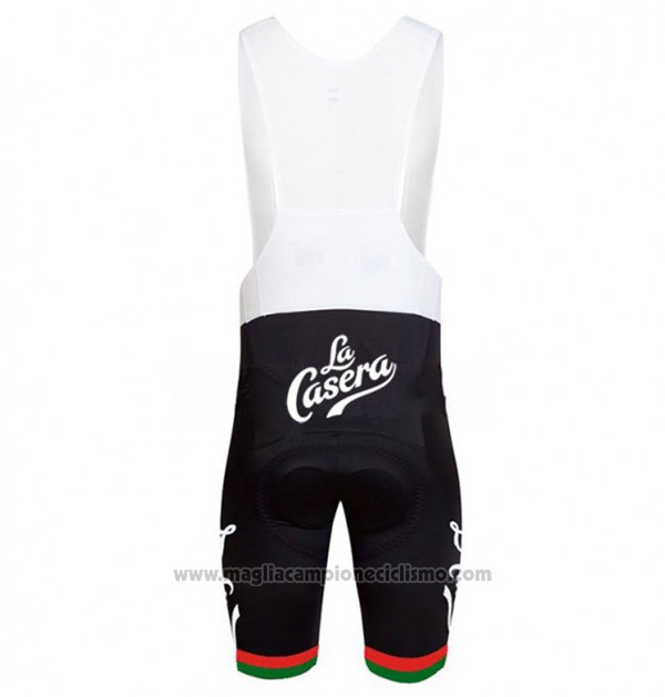 2017 Abbigliamento Ciclismo La Casera Vintage Rosso Manica Corta e Salopette