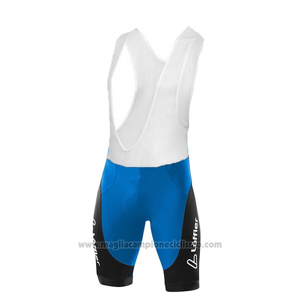 2017 Abbigliamento Ciclismo Loffler Blu e Azzurro Manica Corta e Salopette