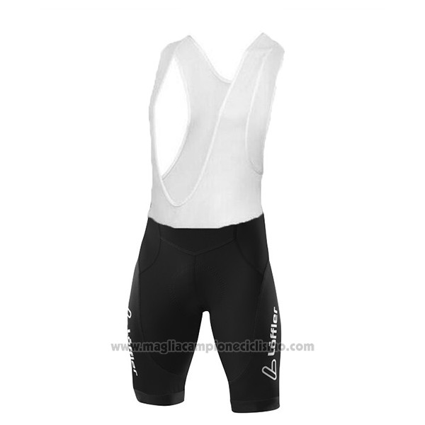 2017 Abbigliamento Ciclismo Loffler Nero e Grigio Manica Corta e Salopette