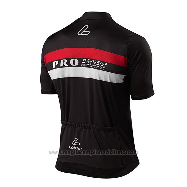 2017 Abbigliamento Ciclismo Loffler Pro Racing Nero Manica Corta e Salopette