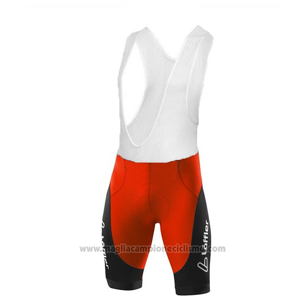 2017 Abbigliamento Ciclismo Loffler Pro Racing Nero Manica Corta e Salopette