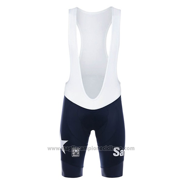 2017 Abbigliamento Ciclismo Lundici Nero e Blu Manica Corta e Salopette