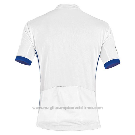 2017 Abbigliamento Ciclismo Real Madrid Bianco Manica Corta e Salopette