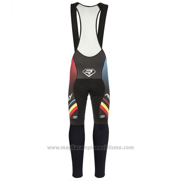 2017 Abbigliamento Ciclismo Ridley Rincon Manica Lunga e Salopette Nero e Blu Manica Corta e Salopette