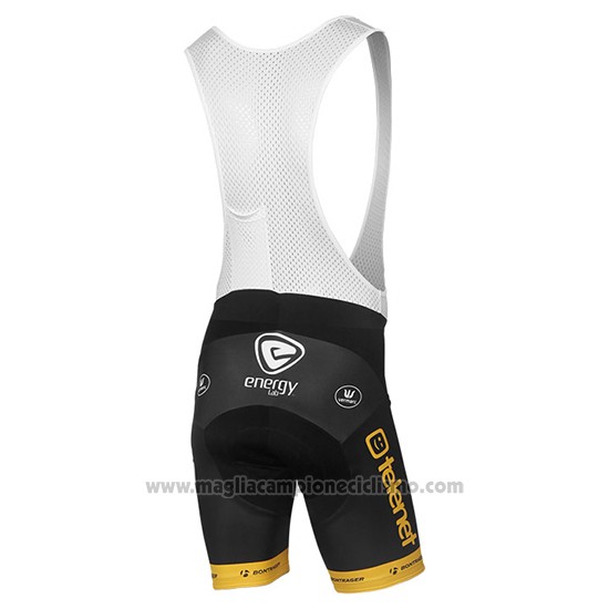 2017 Abbigliamento Ciclismo Telenet Fidea Lions Nero Manica Corta e Salopette
