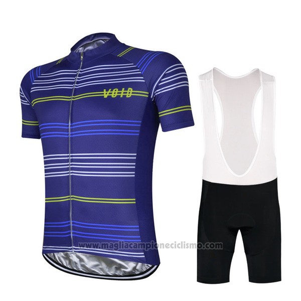 2017 Abbigliamento Ciclismo Vold Blu Manica Corta e Salopette