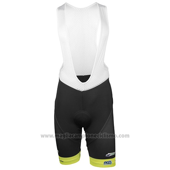 2017 Abbigliamento Ciclismo Wb Verlanclassics Aquality Project Verde e Nero Manica Corta e Salopette