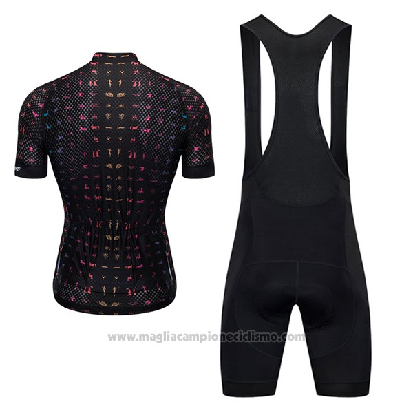 2017 Abbigliamento Ciclismo Ykywbike Aa01 Adh01 Nero Manica Corta e Salopette