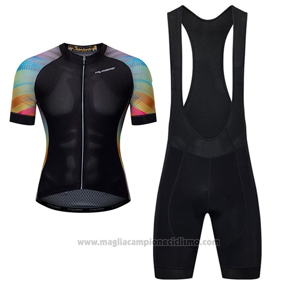 2017 Abbigliamento Ciclismo Ykywbike Aa05 Adh05 Nero Manica Corta e Salopette