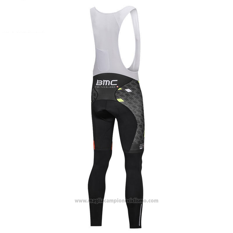 2018 Abbigliamento Ciclismo Holowesko Citadel Verde e Nero Manica Lunga e Salopette