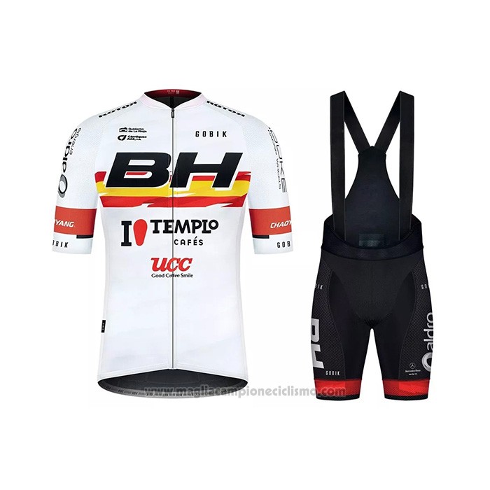 2021 Abbigliamento Ciclismo BH Templo Bianco Manica Corta e Salopette