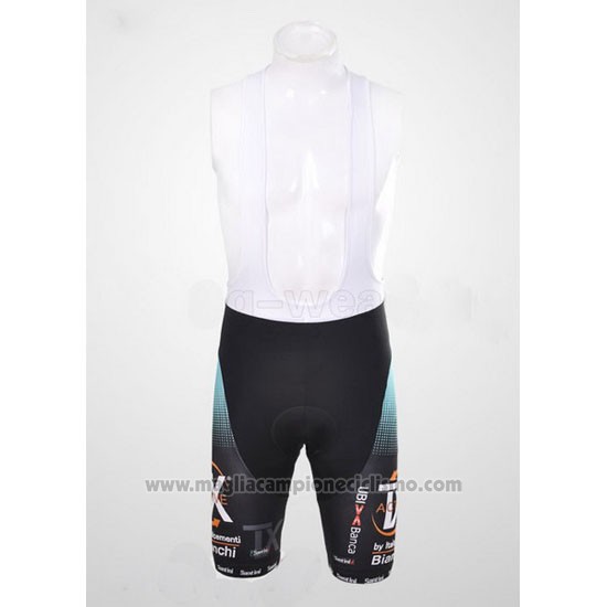 2012 Abbigliamento Ciclismo Bianchi Nero e Arancione Manica Corta e Salopette