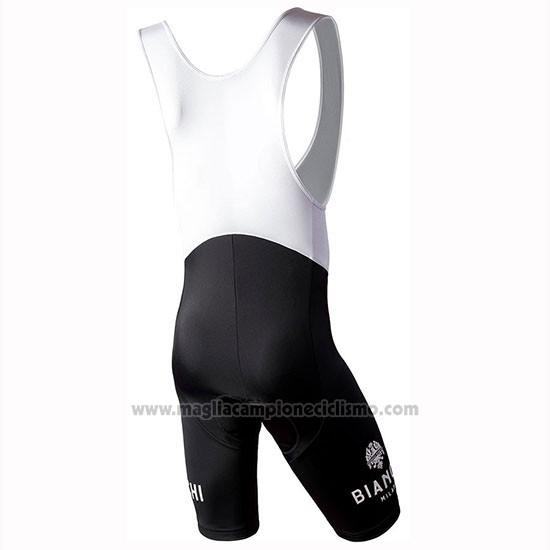 2019 Abbigliamento Ciclismo Bianchi Milano Conca Nero Rosso Manica Corta e Salopette
