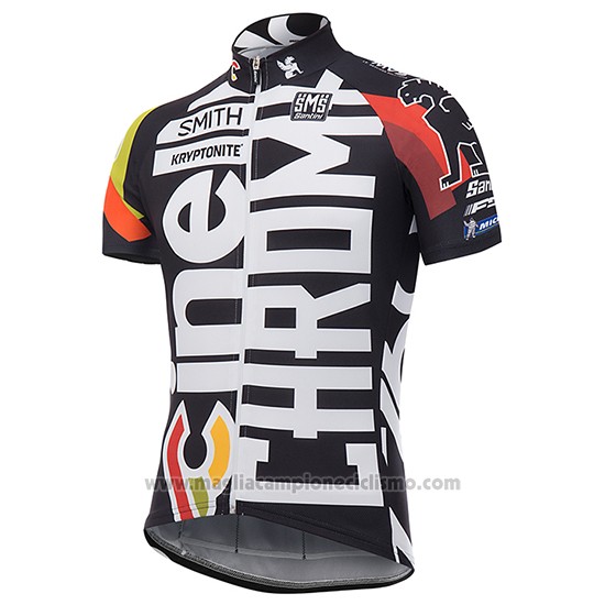 2017 Abbigliamento Ciclismo Cinelli Chrome Nero Manica Corta e Salopette