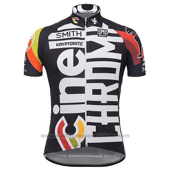 2017 Abbigliamento Ciclismo Cinelli Chrome Nero Manica Corta e Salopette