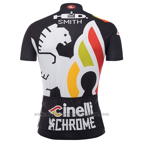 2017 Abbigliamento Ciclismo Cinelli Chrome Nero Manica Corta e Salopette