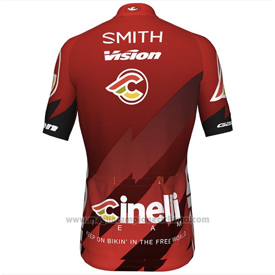2018 Abbigliamento Ciclismo Cinelli Chrome Spento e Rosso Manica Corta e Salopette