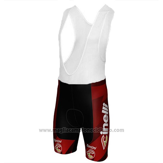 2018 Abbigliamento Ciclismo Cinelli Chrome Spento e Rosso Manica Corta e Salopette