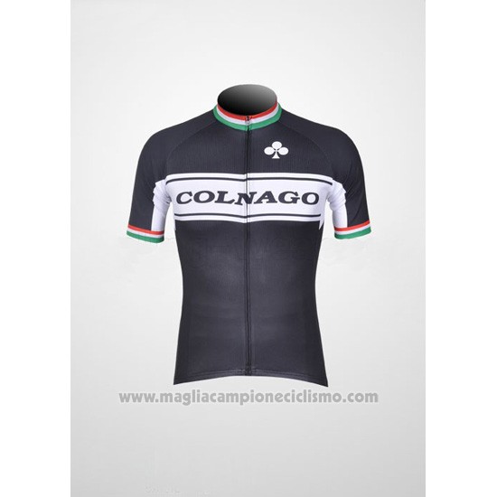 2011 Abbigliamento Ciclismo Colnago Bianco e Nero Manica Corta e Salopette
