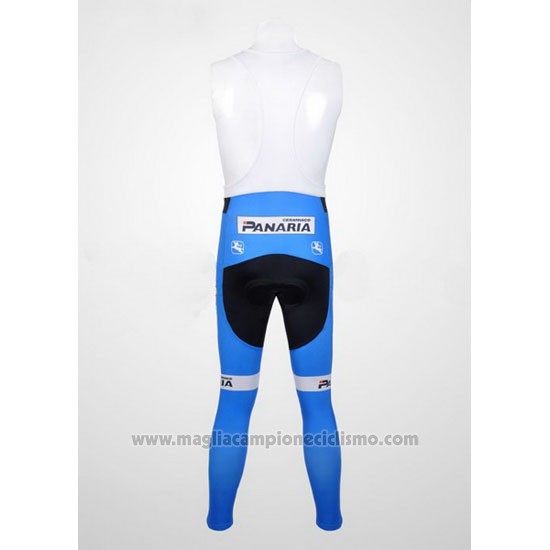 2012 Abbigliamento Ciclismo Colnago Celeste e Bianco Manica Lunga e Salopette