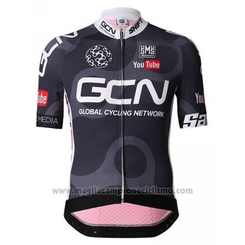 2016 Abbigliamento Ciclismo GCN Nero e Rosso Manica Corta e Salopette