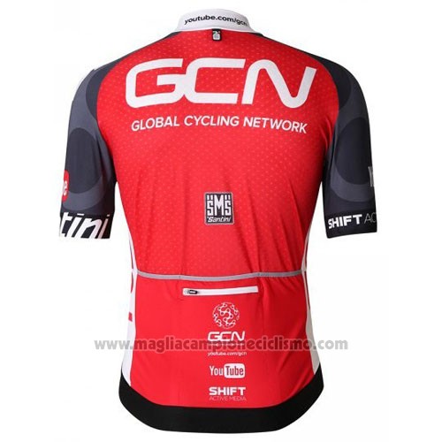 2016 Abbigliamento Ciclismo GCN Nero e Rosso Manica Corta e Salopette
